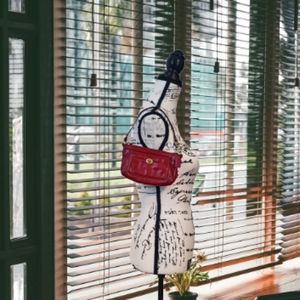 Coach Style Number F41966 Red Patent Leather Turn Lock Wristlet Clutch Purse